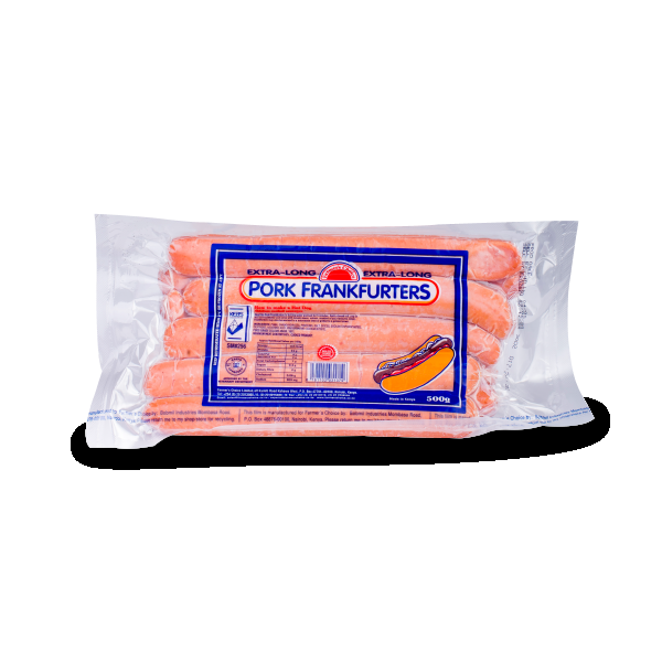 FARMERS CHOICE PORK FRANKFURTERS EX-LONG 500G

