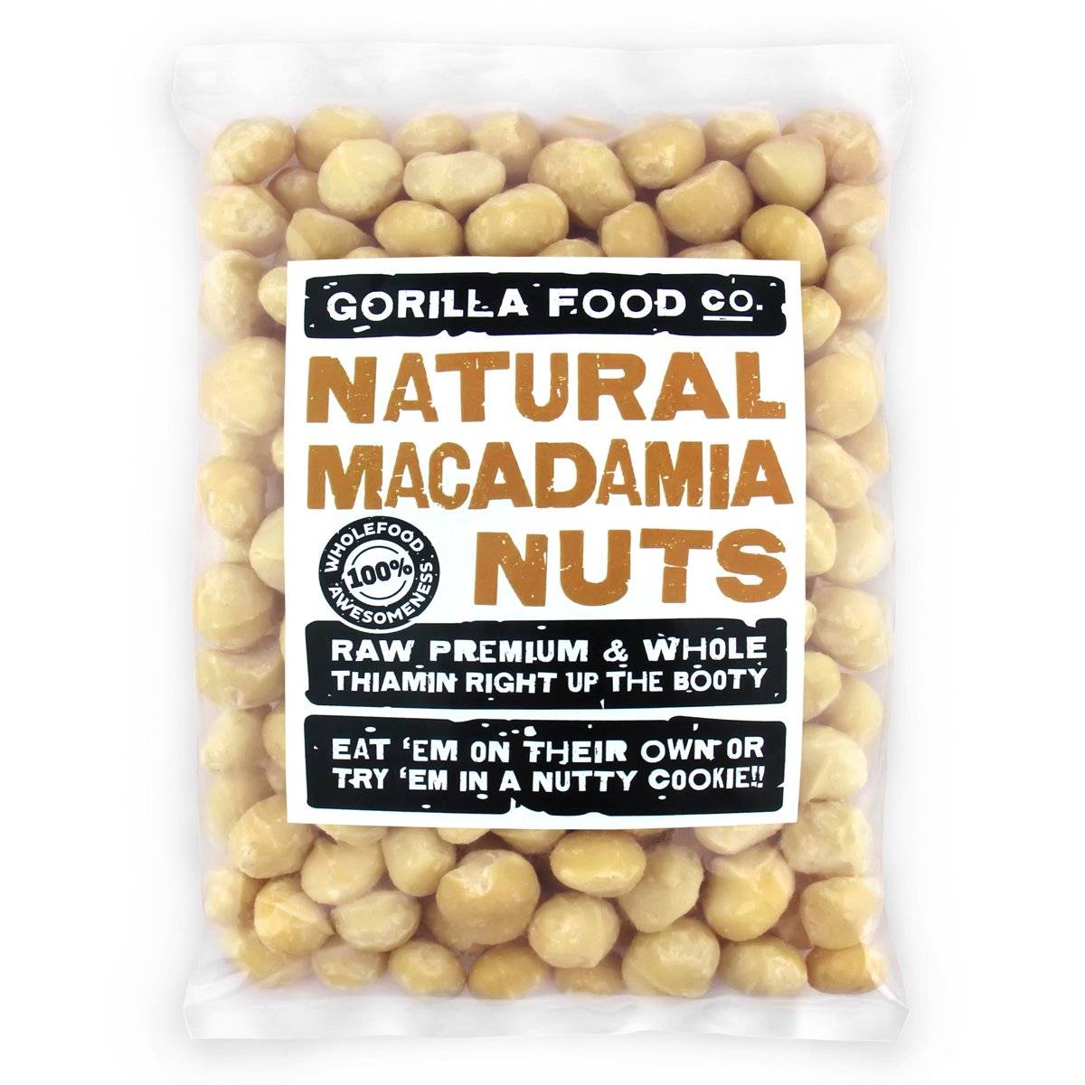 GORILLA MACADAMIA WHOLE NUTS 500G

