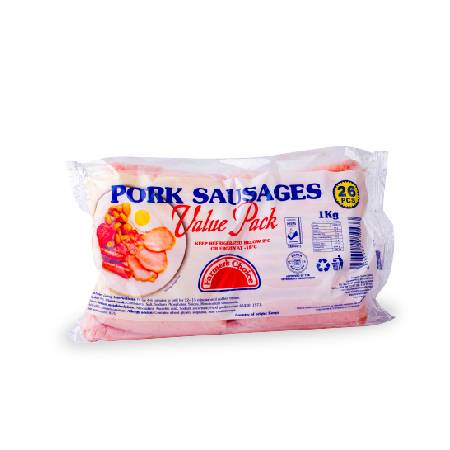 FARMERS CHOICE PORK SAUSAGES VALUE PACK 1KG
