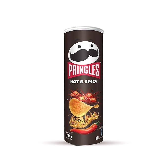 PRINGLES HOT N SPICY 165G