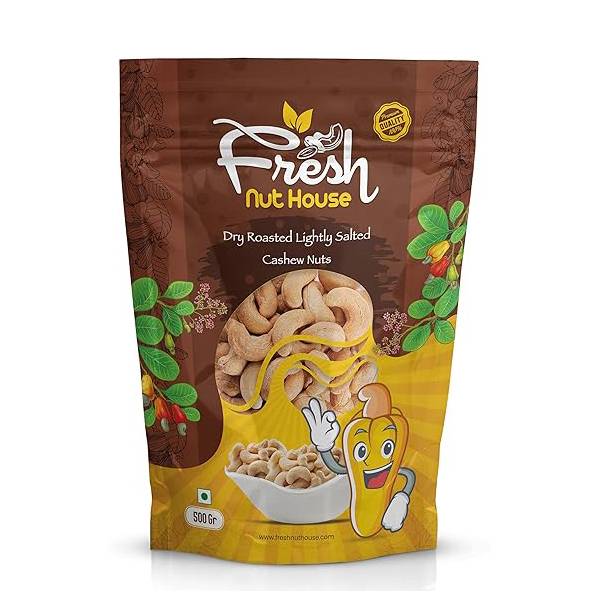 HOUSE OF NUTS N SPICES ROASTED  N FRESH CASHEW NUTS 500G