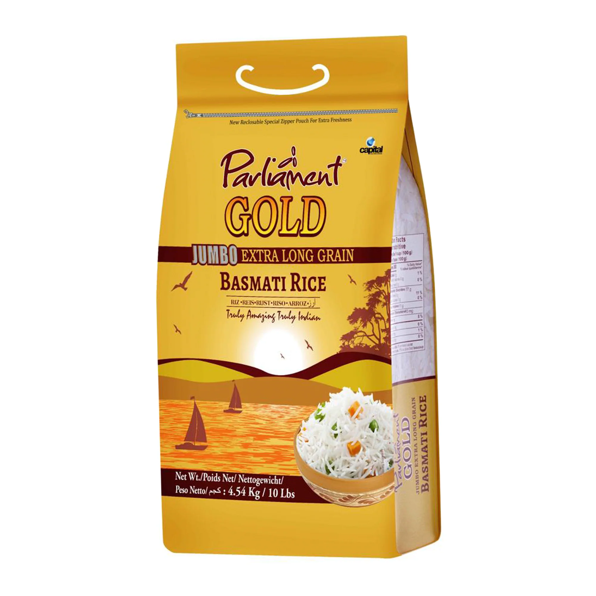 PARLIAMENT GOLD JUMBO BASMATI RICE 5KG