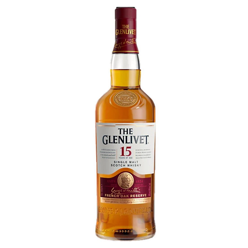 THE GLENLIVET 15 YEARS SINGLE MALT SCOTCH WHISKY 1L