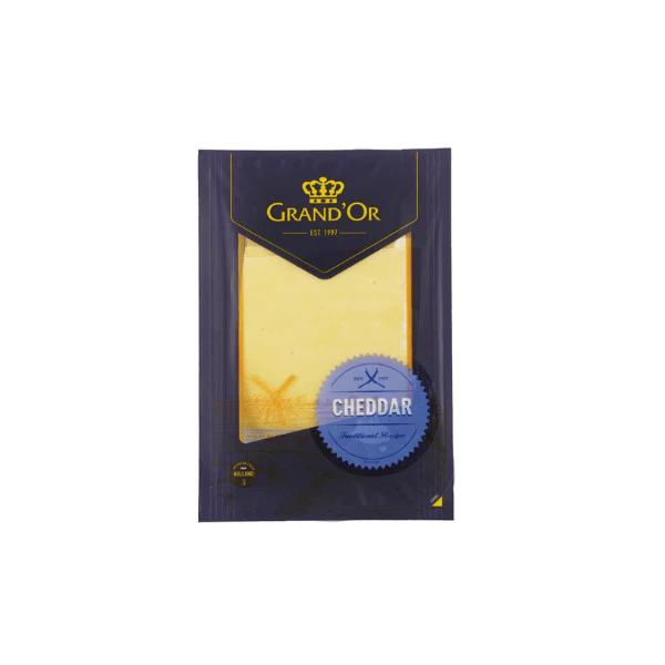 GRAND OR CHEDDAR WHITE SLICES CHEESE 160G