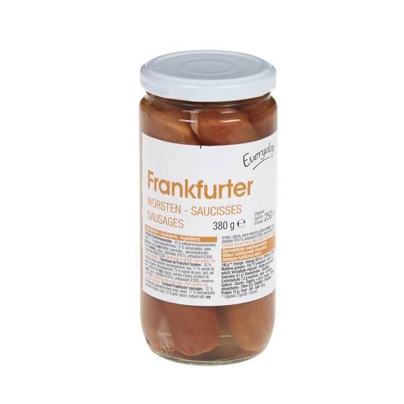 EVERYDAY FRANKFURTER SAUCISSES 380G