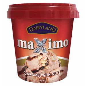 DAIRYLAND MAXIMO CARAMEL N NUTS CUPS 175ML
