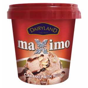 DAIRYLAND MAXIMO CARAMEL N NUTS CUPS 175ML