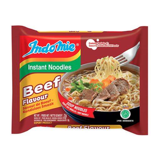 INDOMIE INSTANT NOODLES BEEF FLAVOUR 70G
