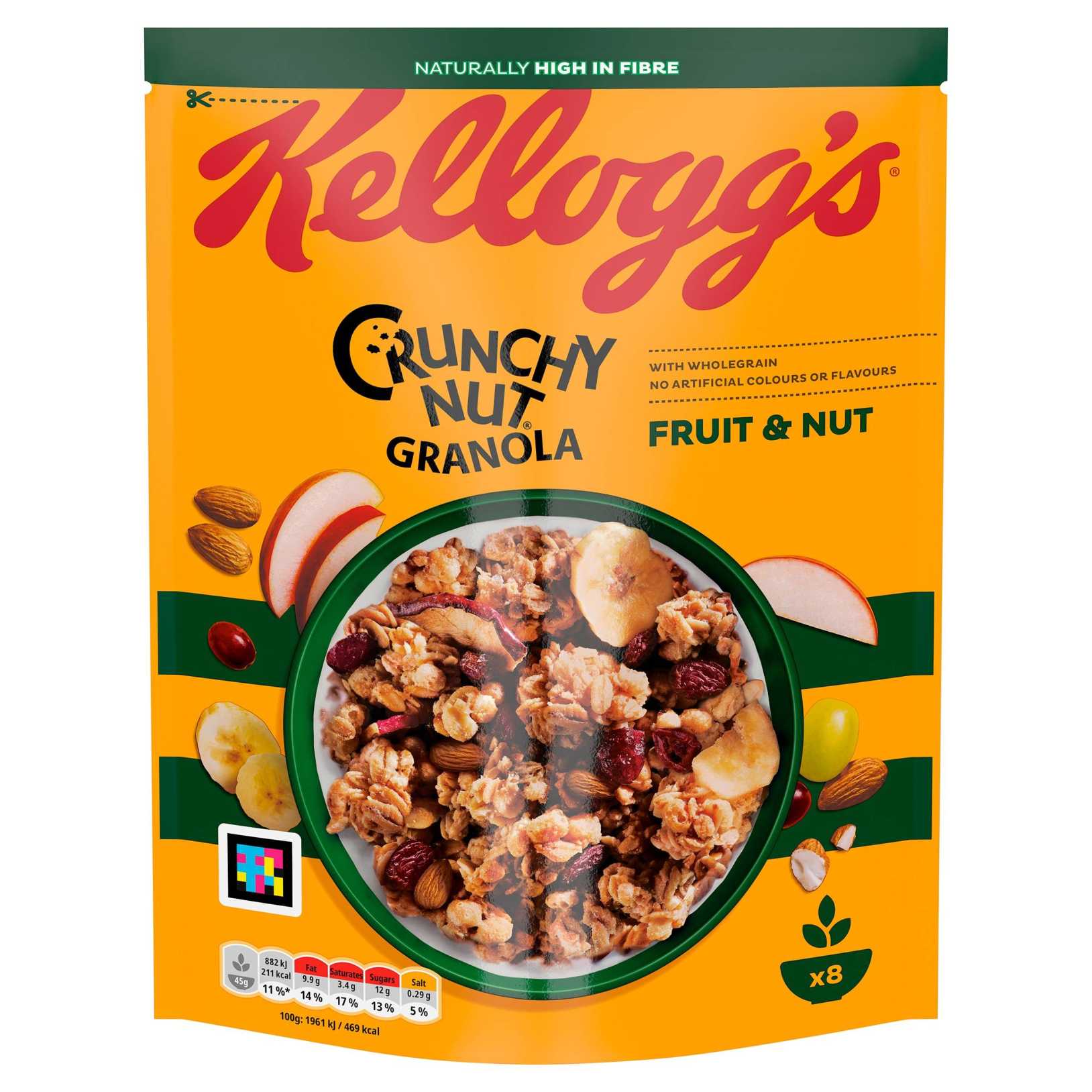 KELLOGGS CRUNCHY NUT GRANOLA 380G PACK OF 6