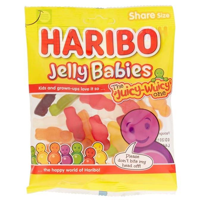 HARIBO JELLY BABIES 140G -- PACK OF 12
