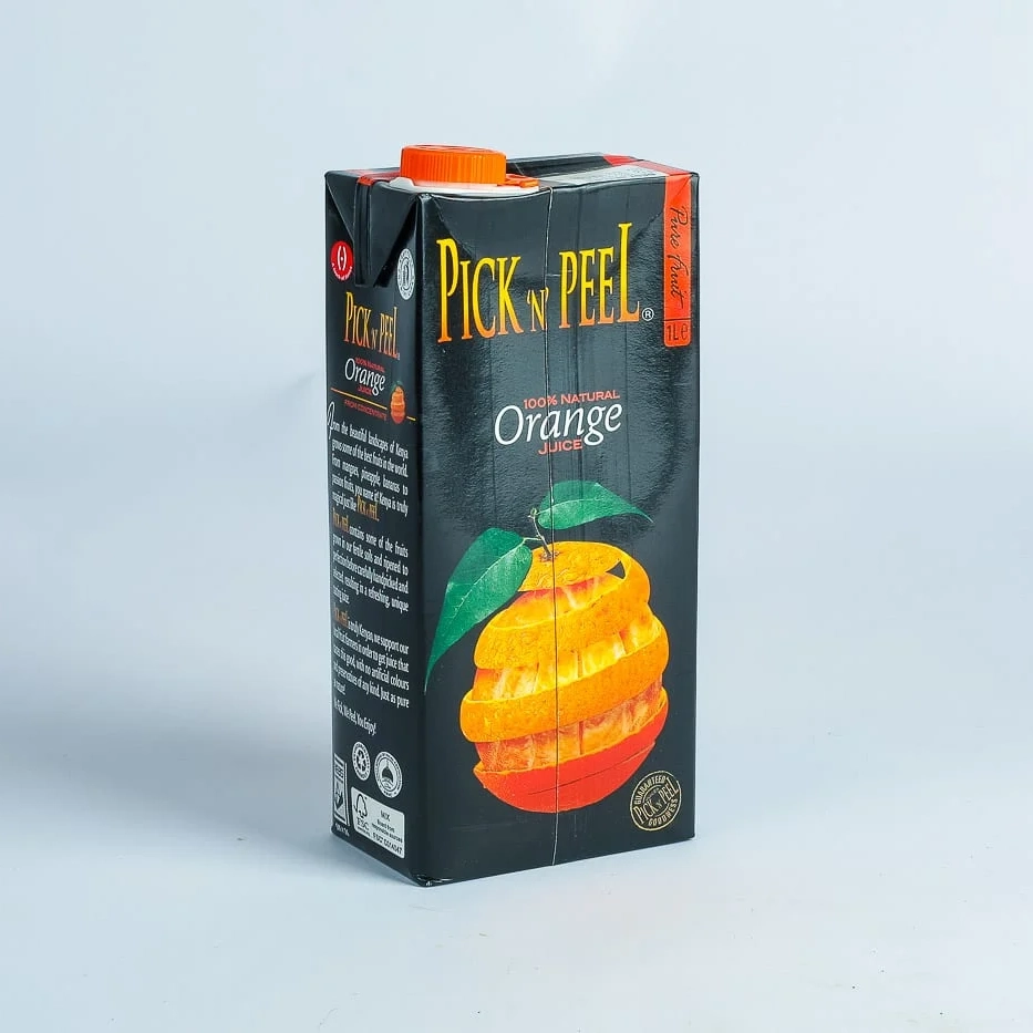 PICK N PEEL PURE ORANGE JUICE 1L