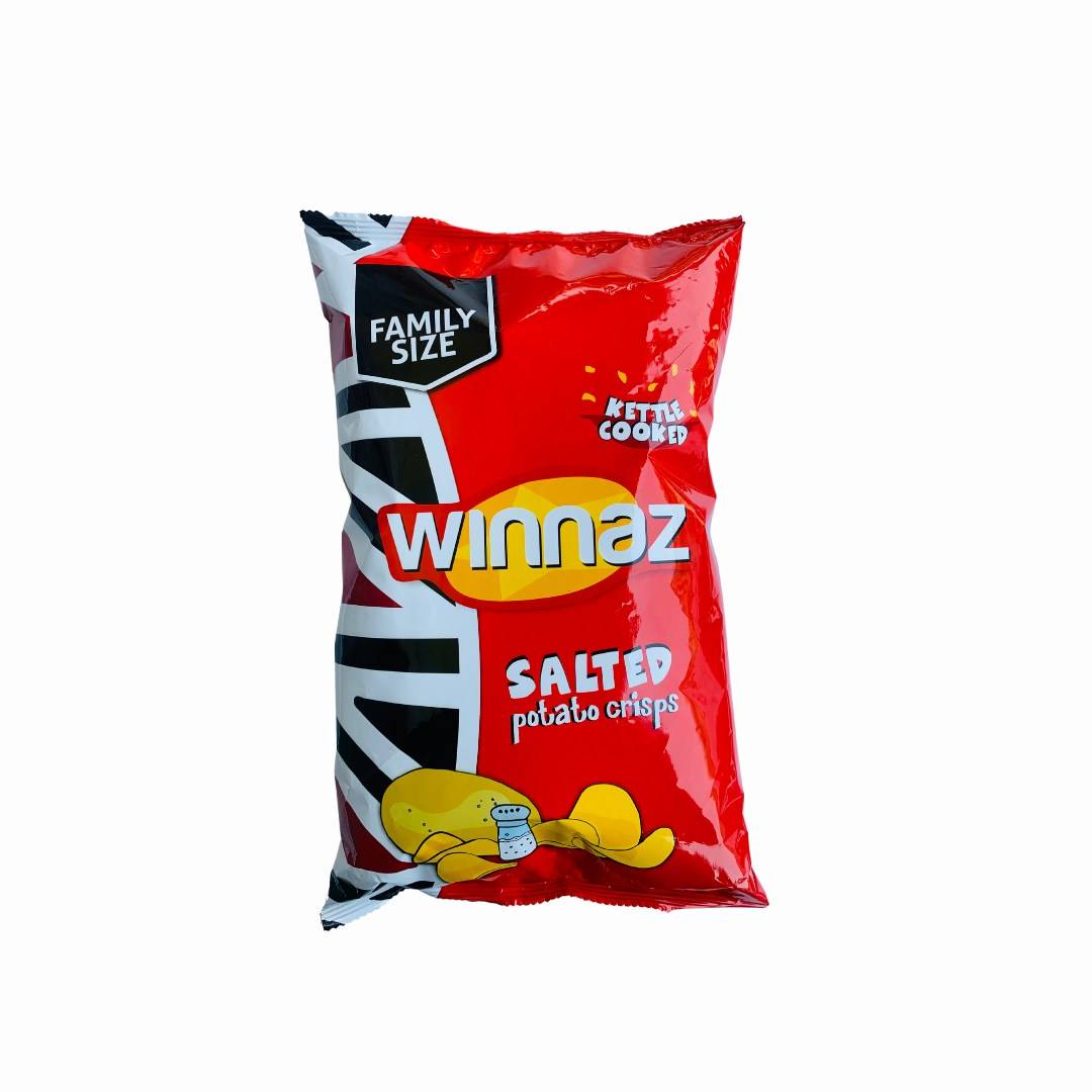 WINNAZ SALTED POTATO CRISPS FAMILY SIZE 225G