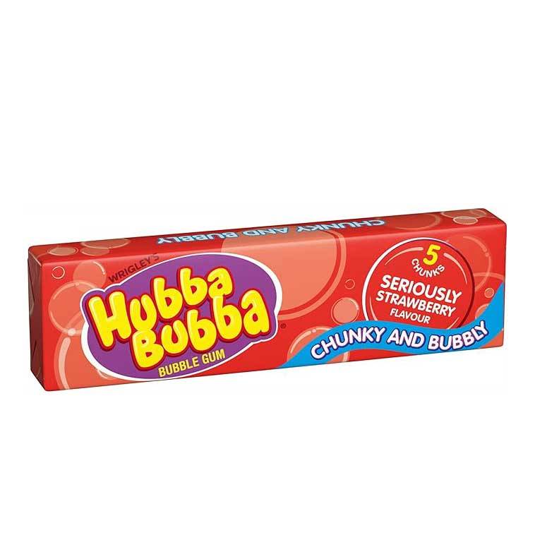 WRIGLEYS HUBBA BUBBA STRAWBERRY 5PKT 35G