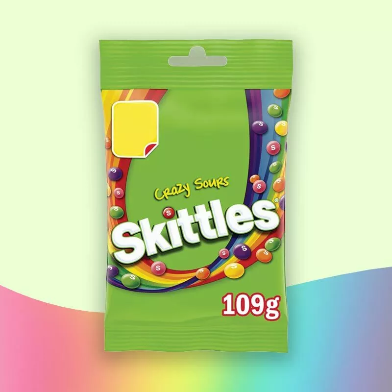 SKITTLES CRAZY SOURS BAG 109G