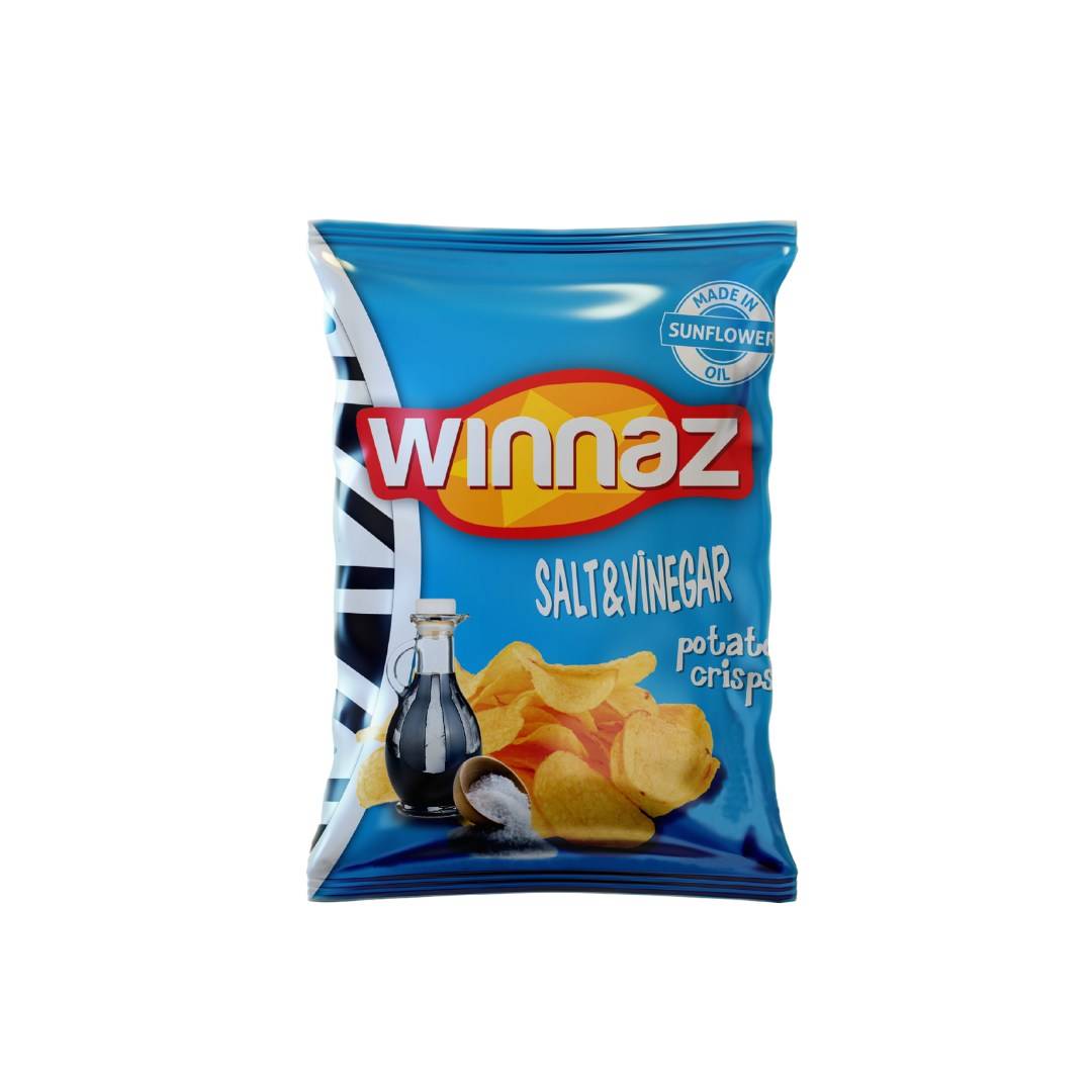 WINNAZ SALT N VINEGAR POTATO CRISPS 125G