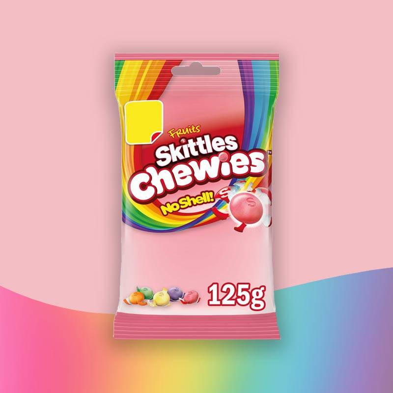 SKITTLES FRUITS CHEWIES NO SHELL 125G