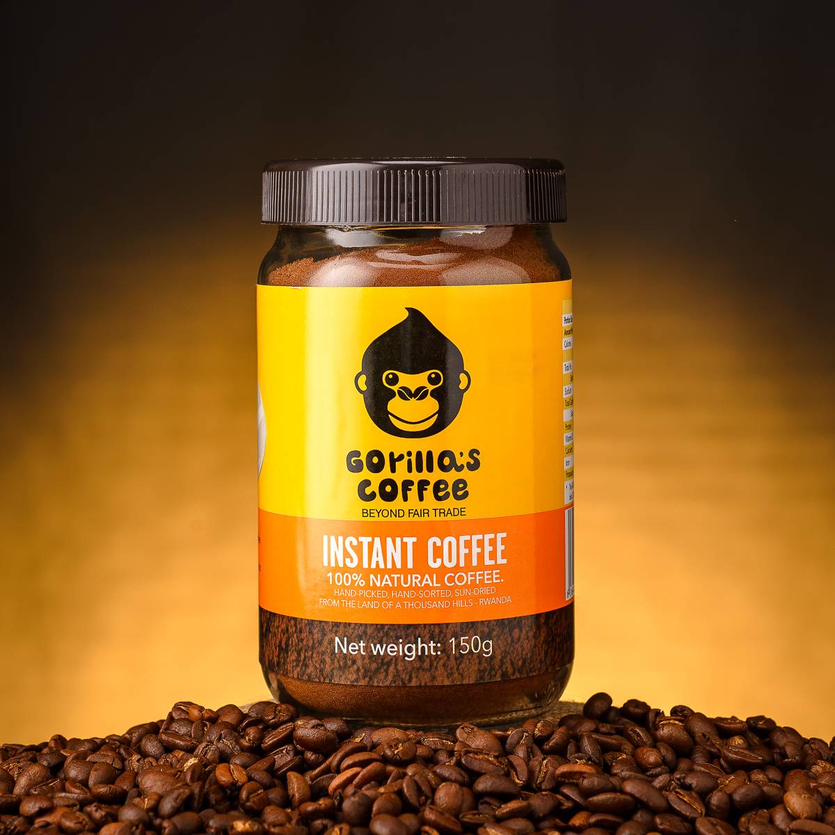 GORILLAS INSTANT COFFEE JAR 150G