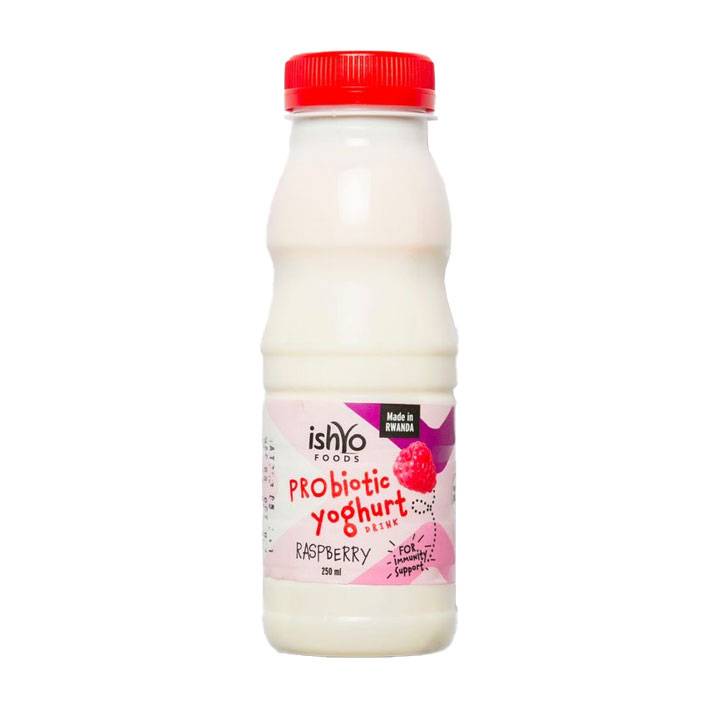 ISHYO PROBIOTIC YOGHURT RASPBERRY 250ML