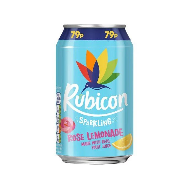 RUBICON SPARKLING ROSE LEMONADE CAN 330ML
