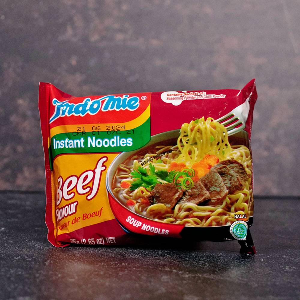 INDOMIE INSTANT NOODLES BEEF FLAVOUR 120G