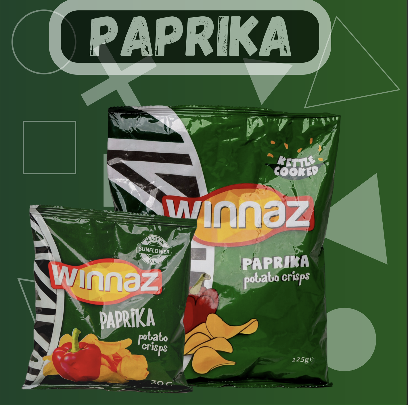 WINNAZ PAPRIKA POTATO CHIPS 125G