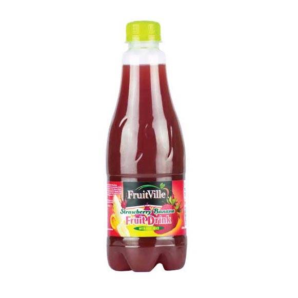 FRUIT VILLE RTD STRAWBERRY BANANA FRUIT DRINK JUICE 500ML