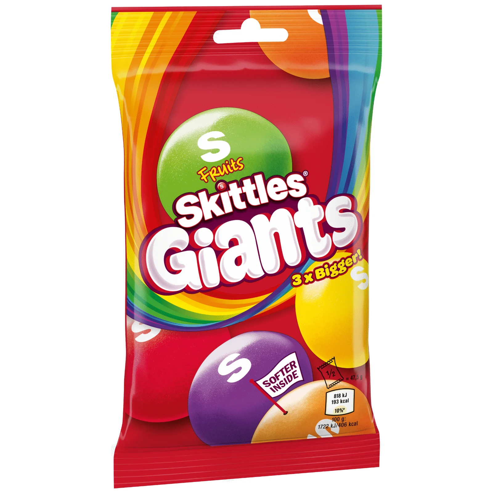 SKITTLES GIANTS FRUITS 116G