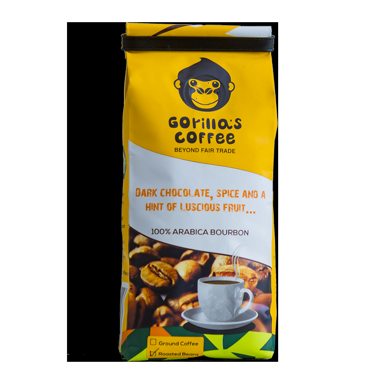 GORILLAS COFFEE ROASTED BEANS 250G