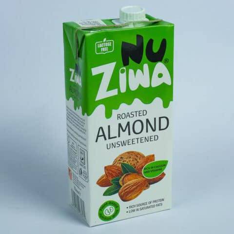 NUZIWA ROASTED ALMOND UNSWEETENED 1L