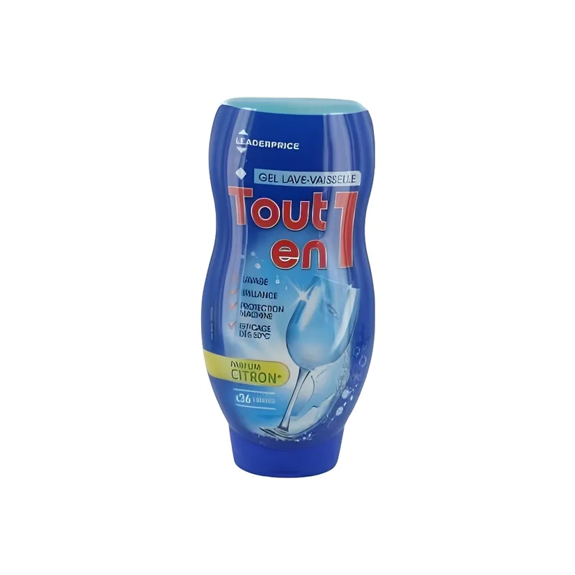 LEADER PRICE GEL LAVE VAISSELLE TOUT EN 1 CITRON 720ML