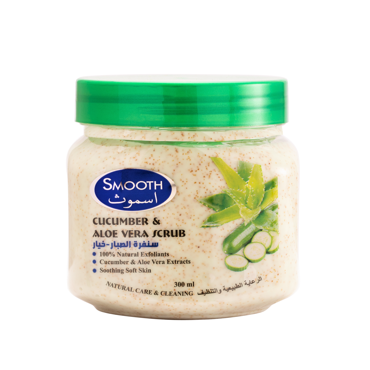 SMOOTH NATURALS CUCUMBER N ALOE VERA SCRUB 300ML