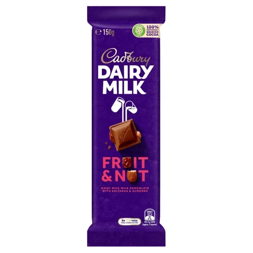 CADBURY DAIRY MILK FRUIT N NUT 150G