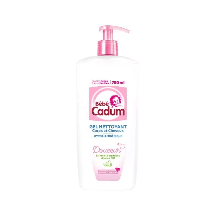 CADUM BEBE GEL NETTOYANT CORPS N CHEVEUX 750ML