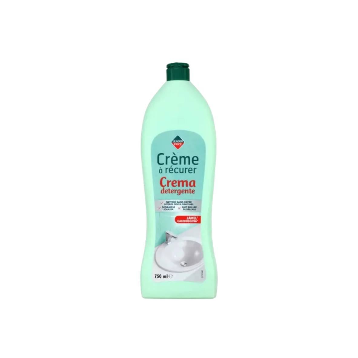 LEADER PRICE CREME A RECURER VERT 750ML