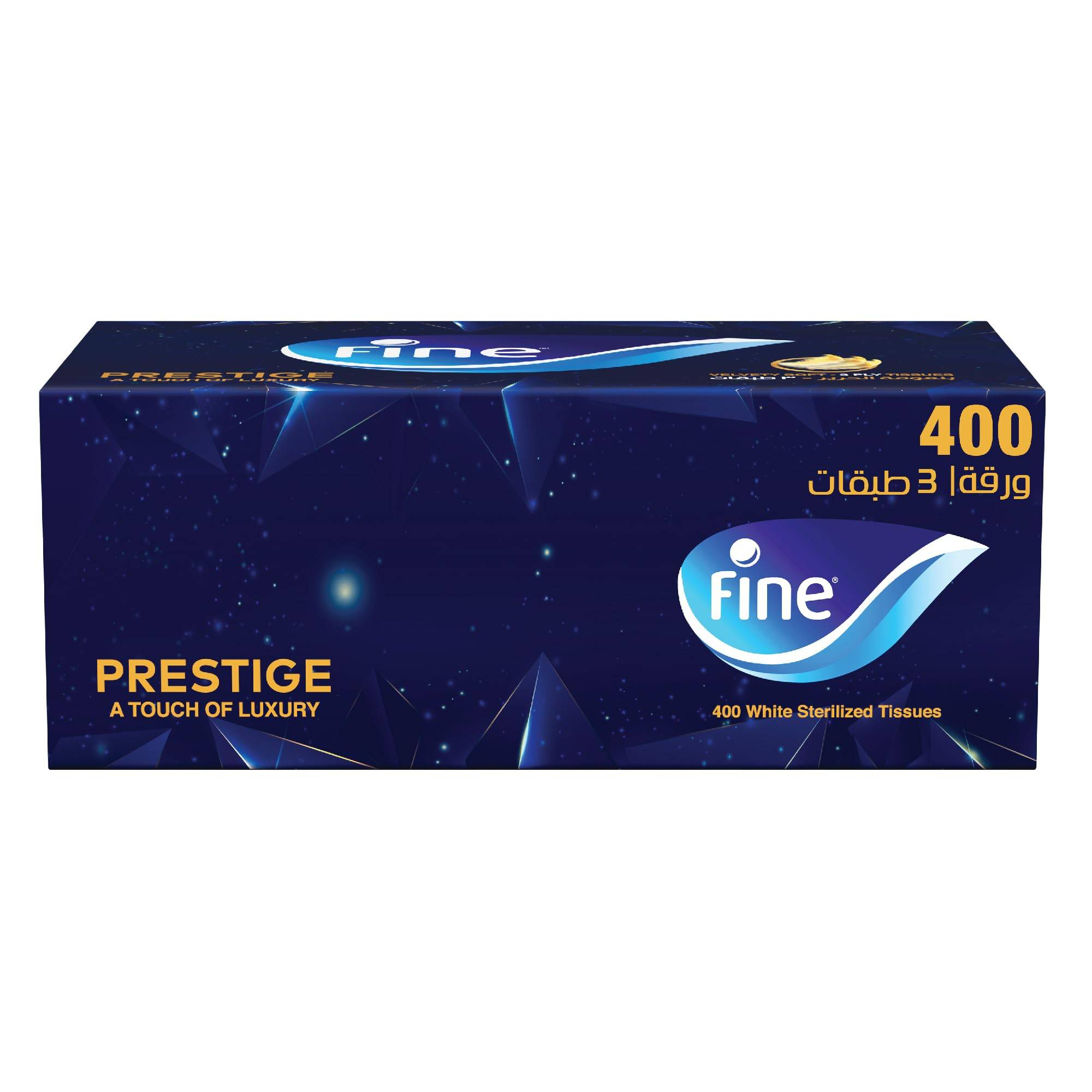 FINE PRESTIGE 3PLY TISSUES  400 TISSUES