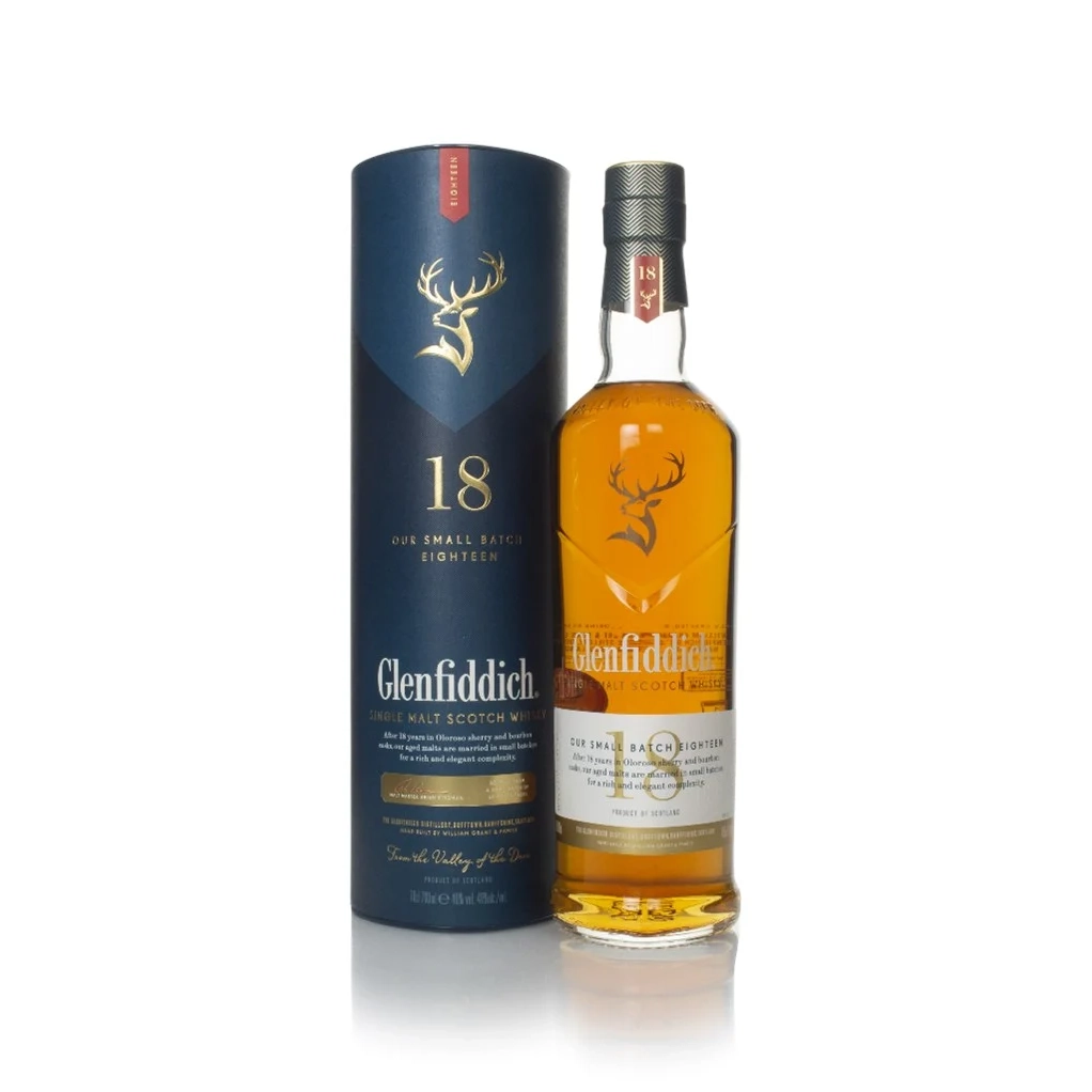 GLENFIDDICH 18 YEARS SINGLE MALT SCOTCH WHISKY 70CL