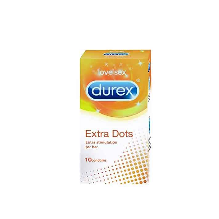 DUREX EXTRA DOTS 10N CONDOMS UK