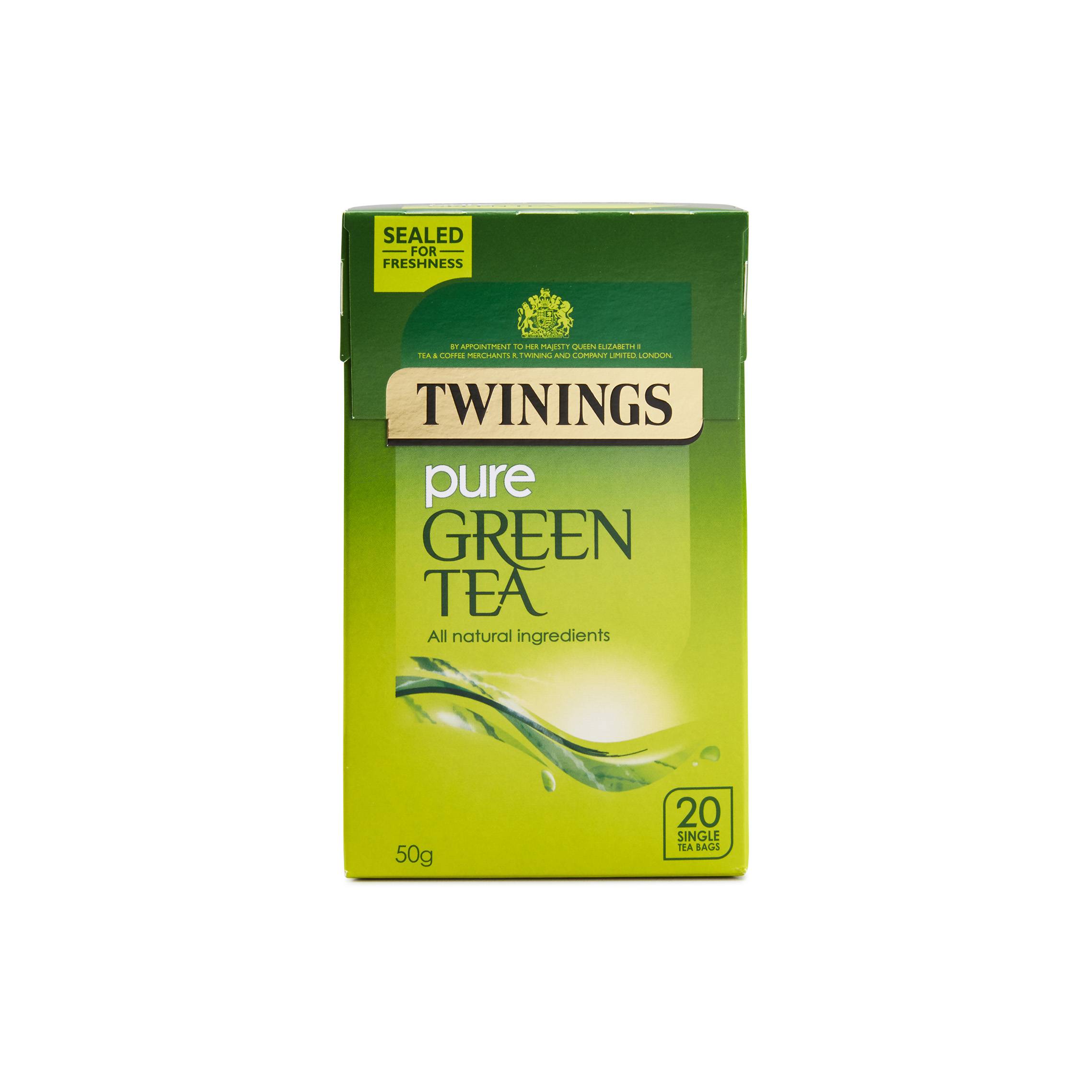 TWININGS PURE GREEN TEA 50G  20S