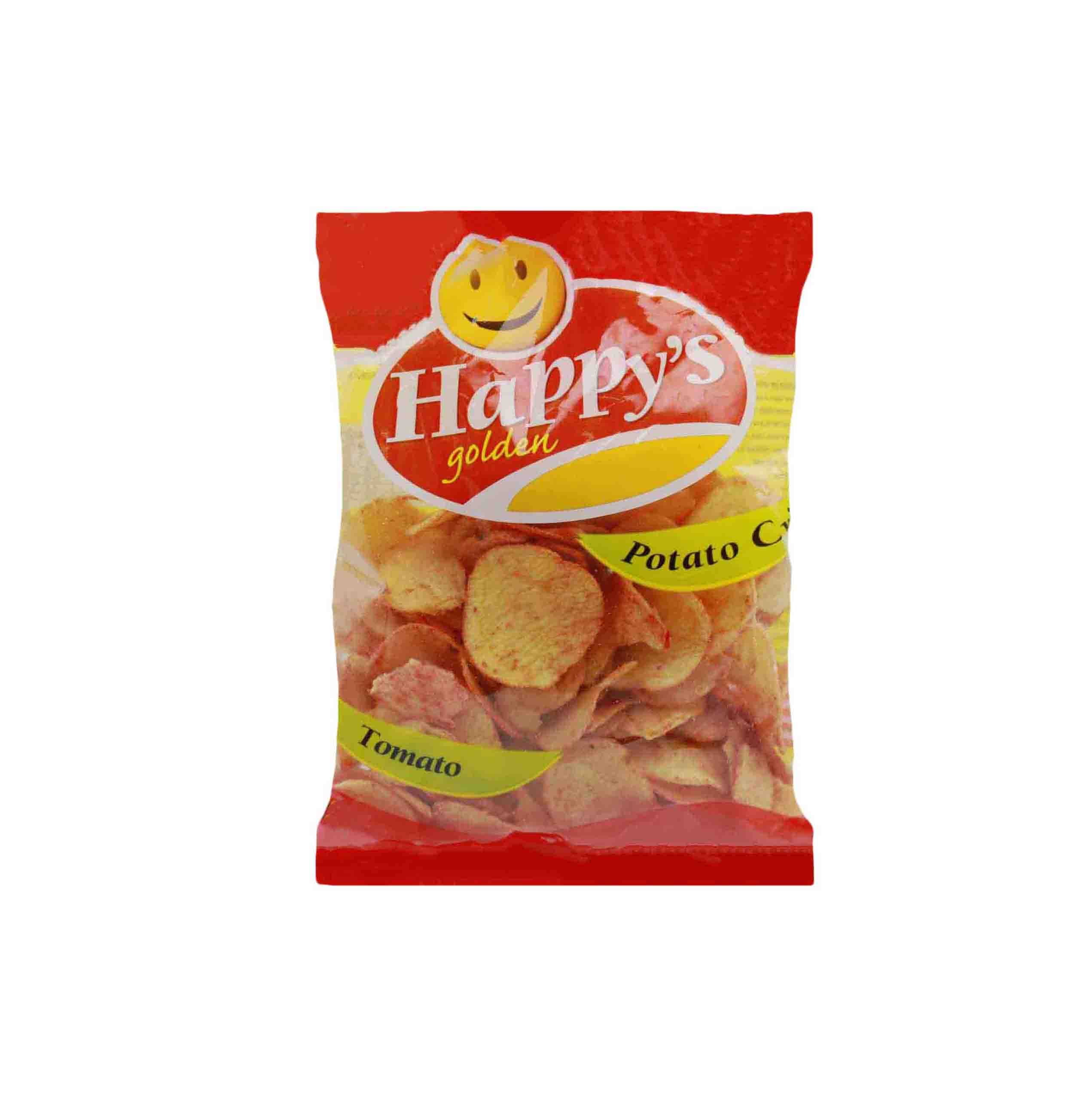 HAPPYS GOLDEN POTATO CRISPS TOMATO 200G