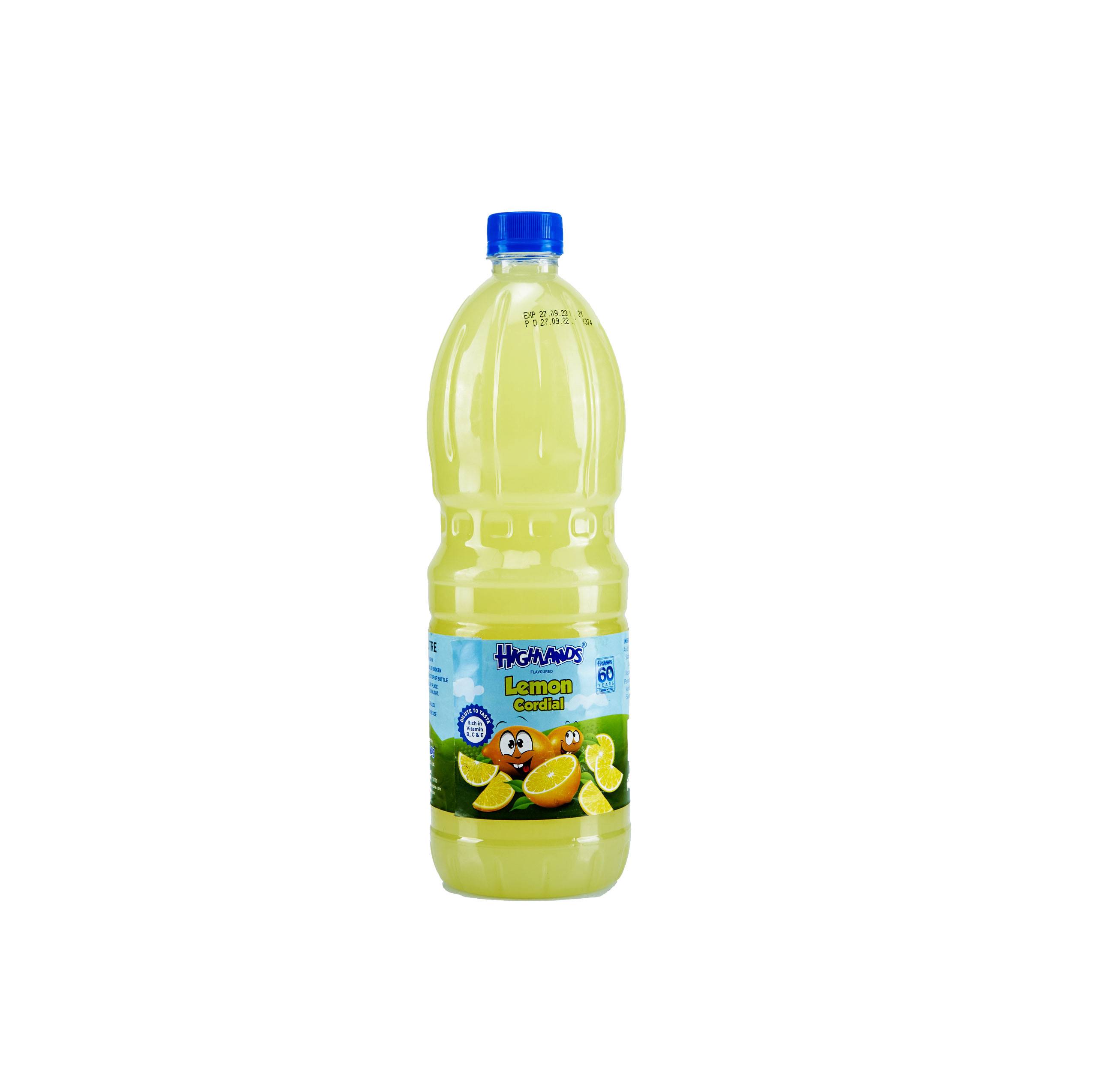 HIGHLANDS LEMON CORDIAL 1L