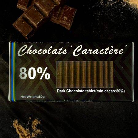 CHOCOLATS CARACTERE MILK CHOCOLATE TABLET 80G