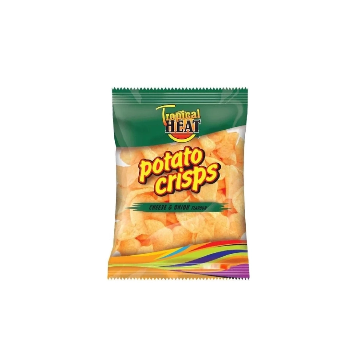 TROPICAL HEAT POTATO CRISPS CHEESE N ONION 400G