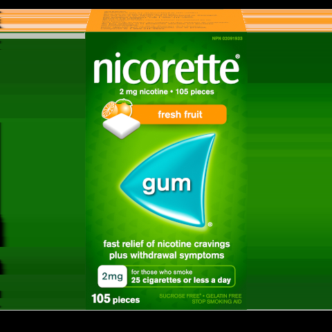 NICORETTE CHEWING GUM FRESHFRUIT 2MG