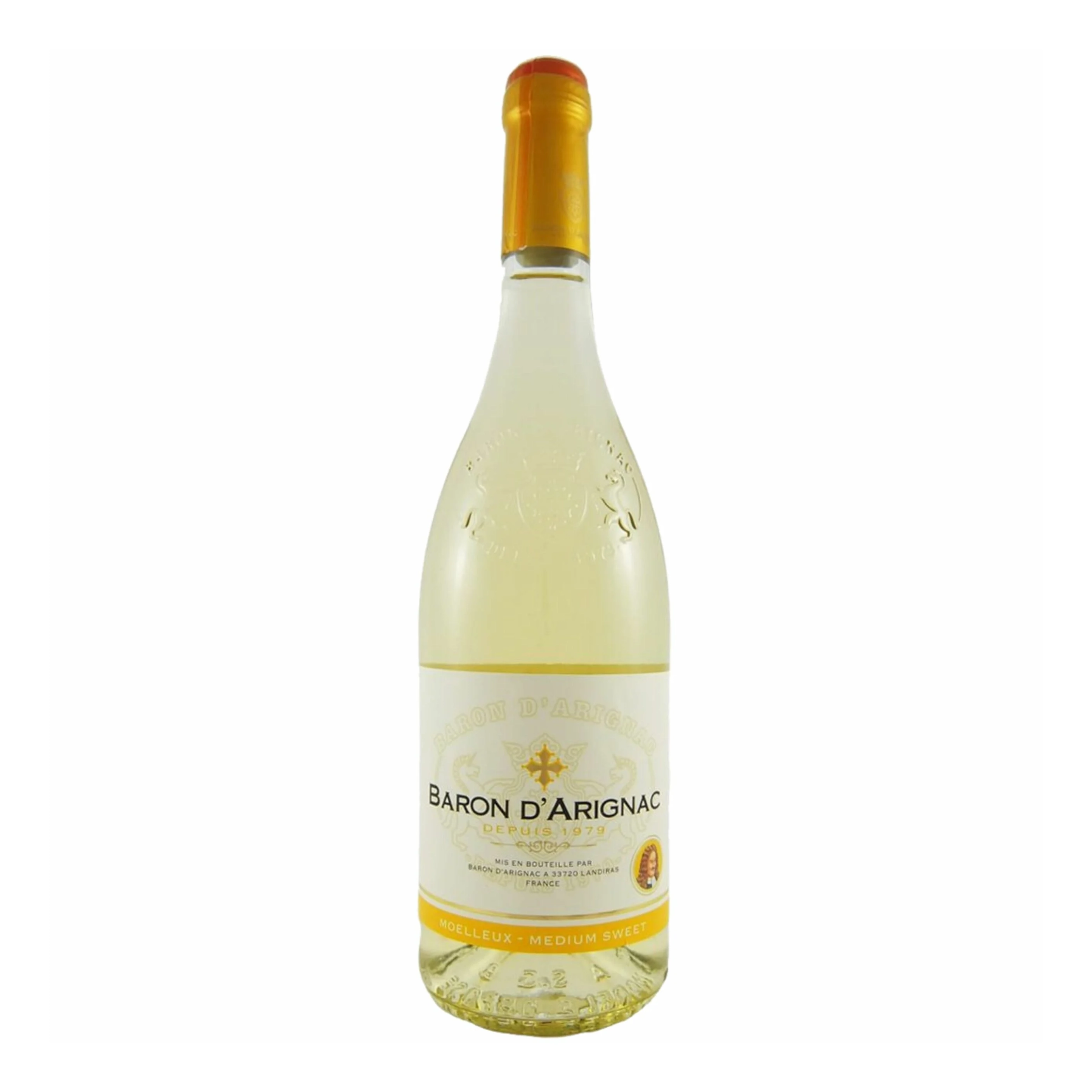 BARON D ARGINAC MEDIUM SWEET WHITE 75CL