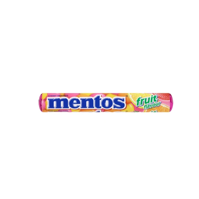 MENTOS FRUIT ROLLS 38G