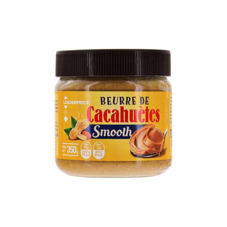 LEADER PRICE BEURRE DE CACAHUETES SMOOTH 350G