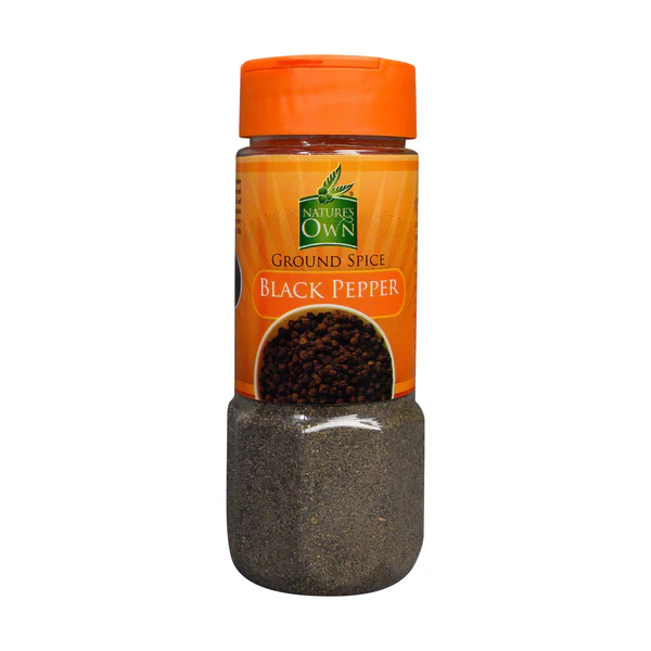 NATURES OWN WHOLE SPICES BLACK PEPPER 40G