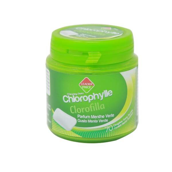 LEADER PRICE CHEWING GUM CHLOROPHYLLE 4S 80G