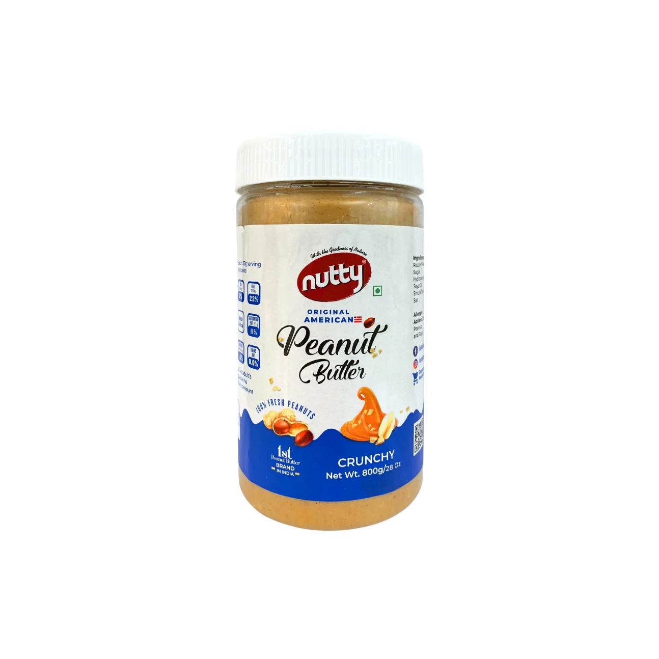 NUTTY AND MORE PEANUT BUTTER 800G