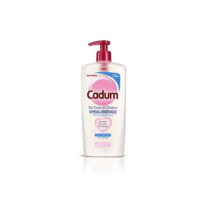 CADUM GEL CORPS N CHEVEUX HYPOALLERGENIQUE 750ML